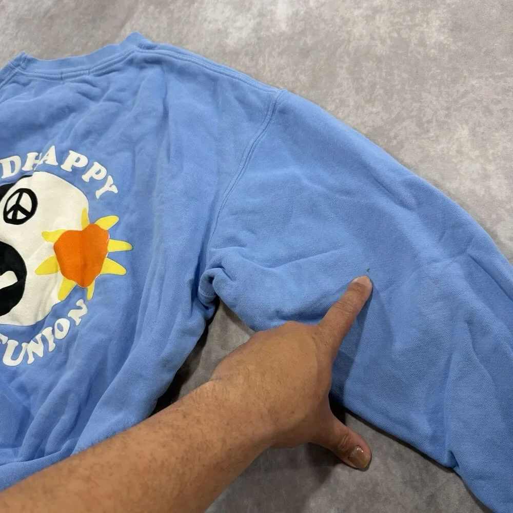 Madhappy Crewneck Family Reunion  Sweatshirt Blue Pullover Size XL NYC